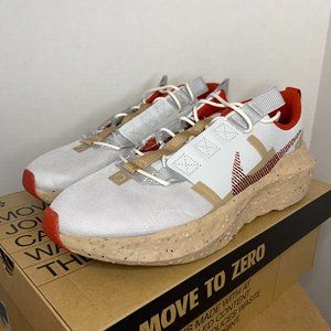 MEN'S NIKE CRATER IMPACT SE RUNNING SHOES OFF-WHITE/RED SIZE 9.5, 10, 10.5, 11